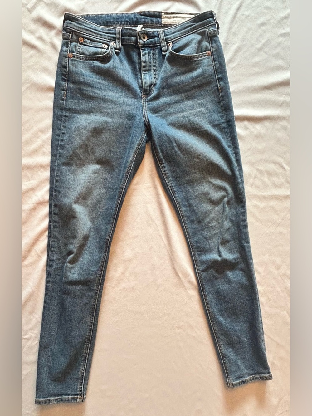 rag & bone Cate Mid-Rise Ankle Skinny Jeans Women’s Sz 28 Blue